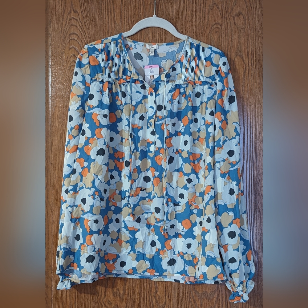 j o i e Peasant Top in Floral Fields, Size S- NWT